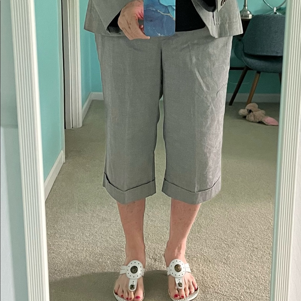 Nautica Wide Leg Cropped Pants Sz 14